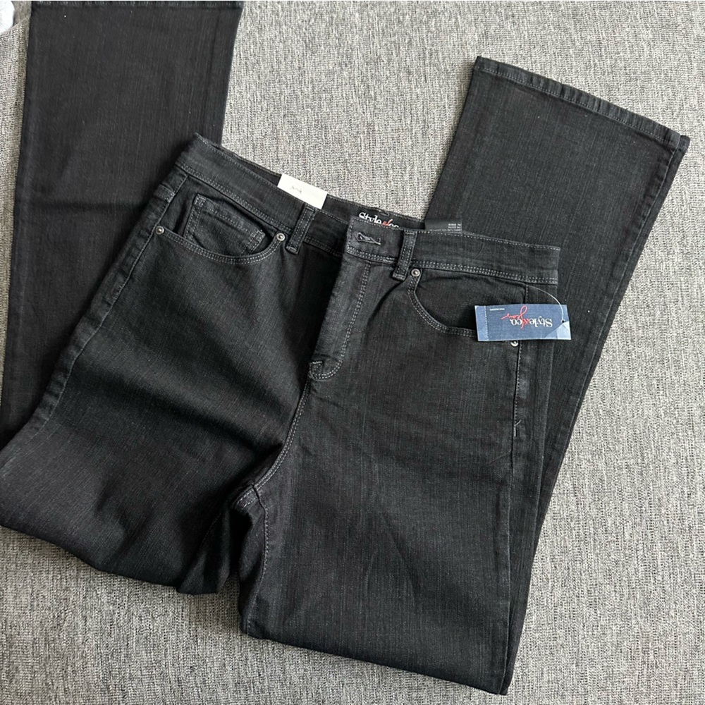 Style & Co || black tummy control skinny bootcut jeans